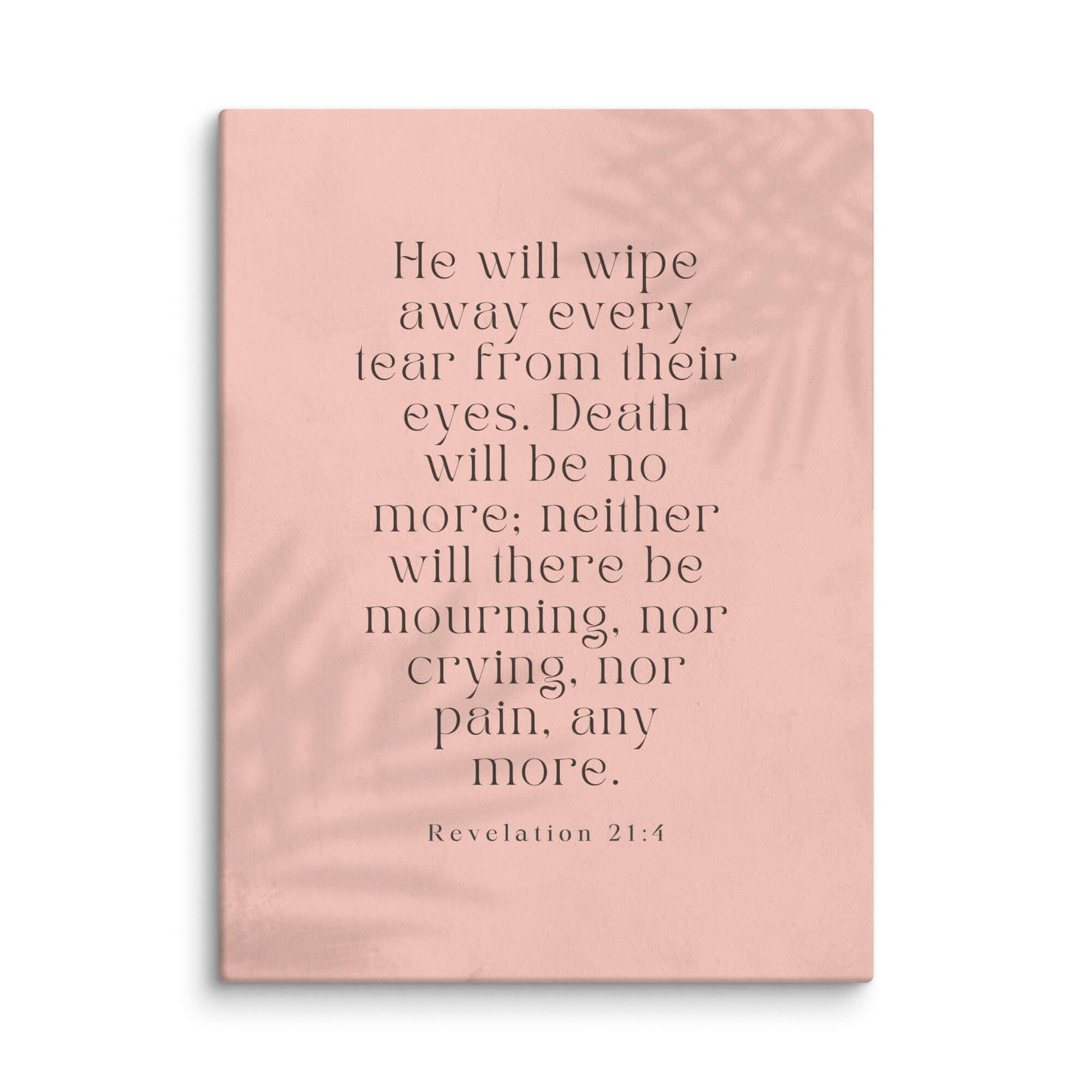Revelation 21:4 Bible Verse, their eyes Canvas Print Wall Art 30″×40″