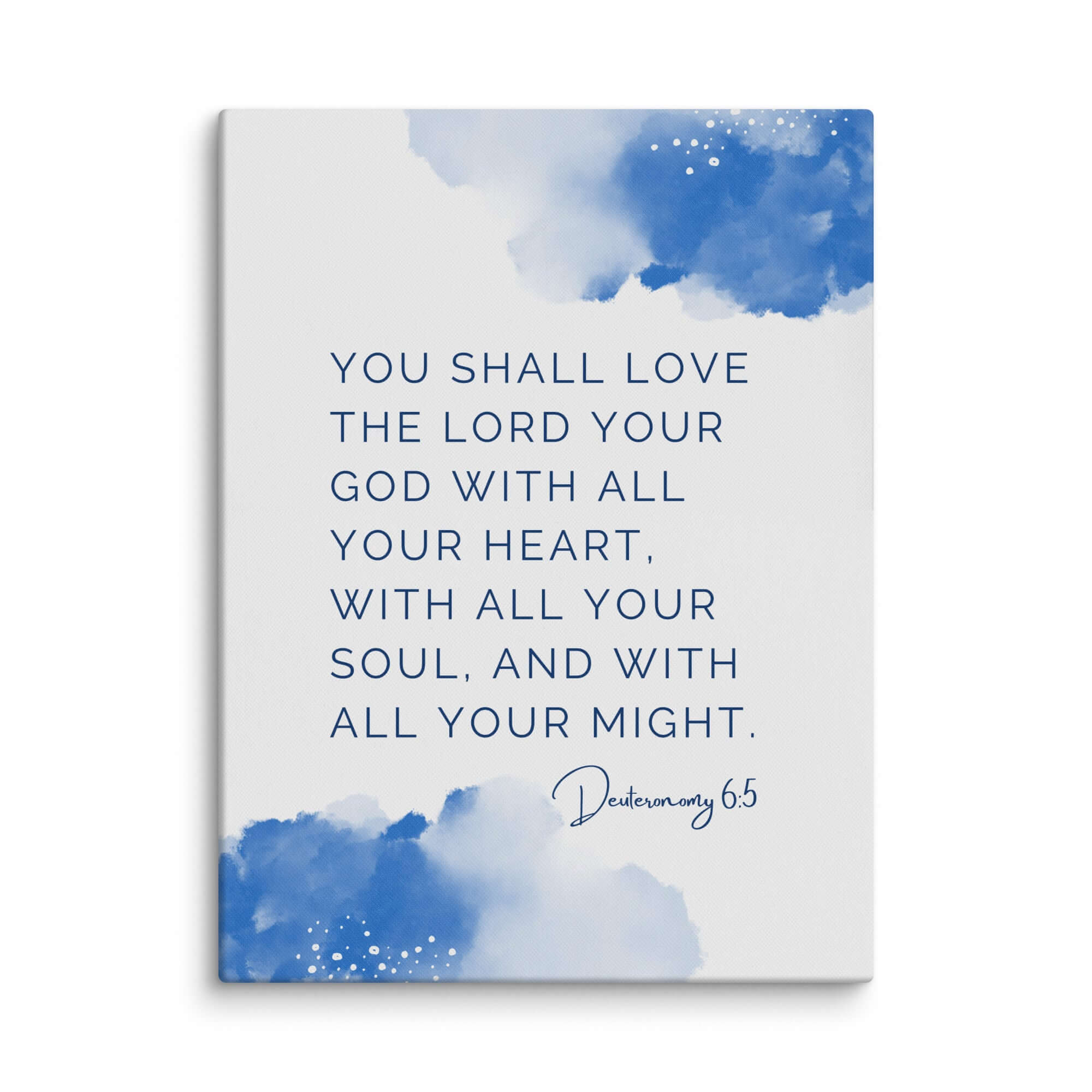 Deuteronomy 6:5 Bible Verse, your God Canvas Print Wall Art 30″×40″