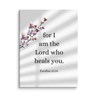 Exodus 15:26 Bible Verse, diligently listen Canvas Print Wall Art 30″×40″