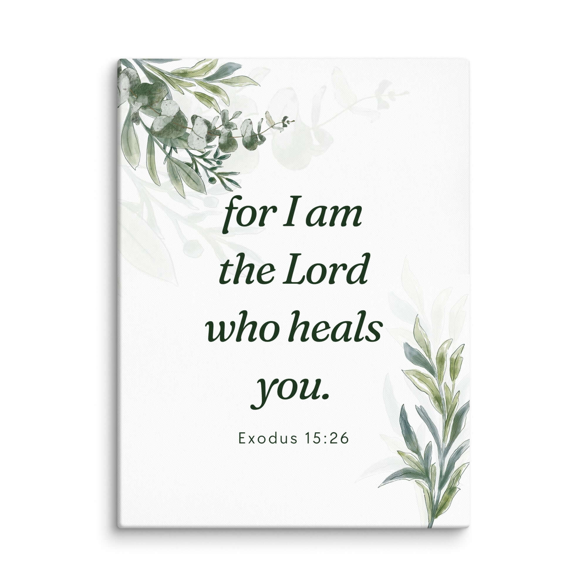 Exodus 15:26 Bible Verse, Gods voice Canvas Print Wall Art 30″×40″