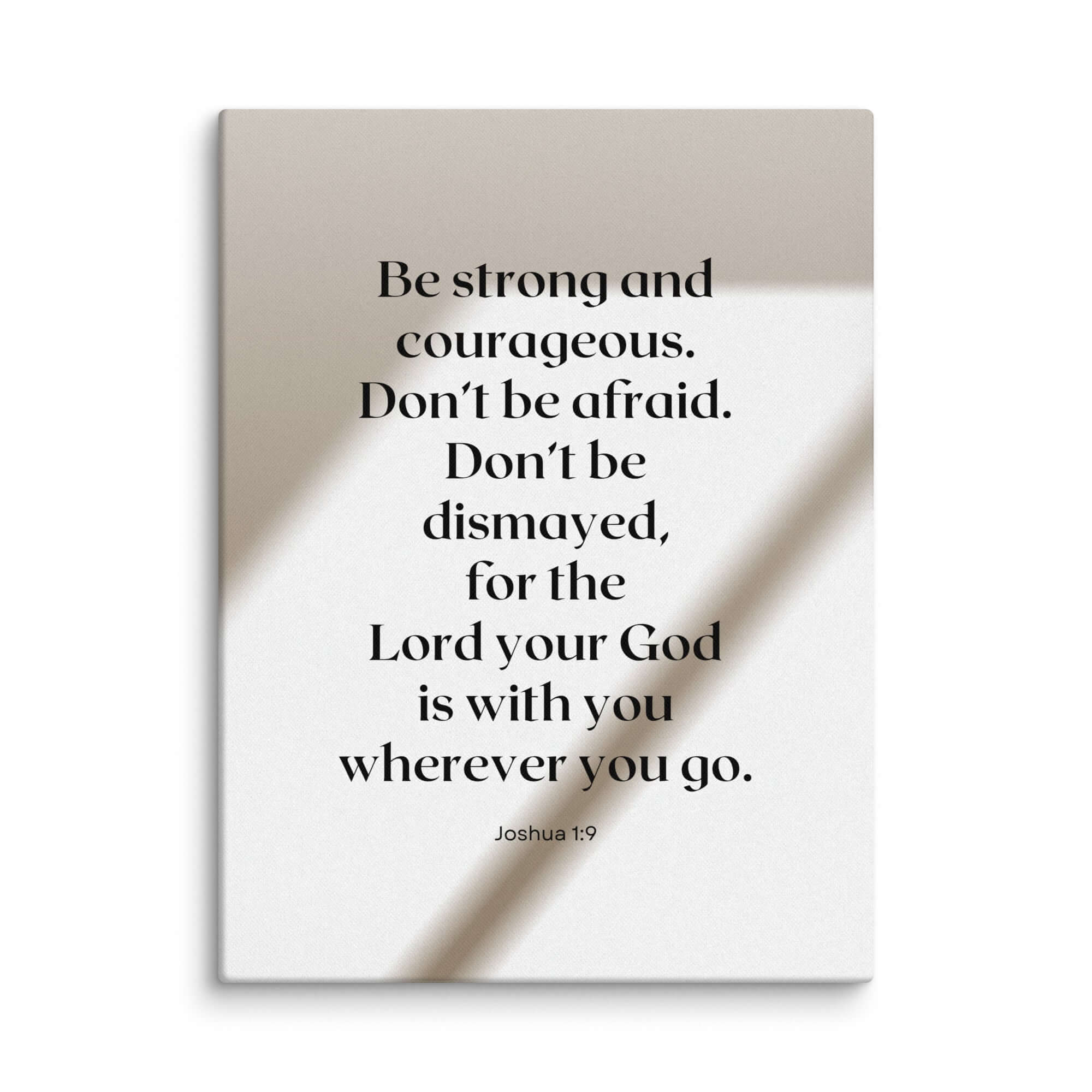 Joshua 1:9 Bible Verse, for the Lord Canvas Print Wall Art 30″×40″
