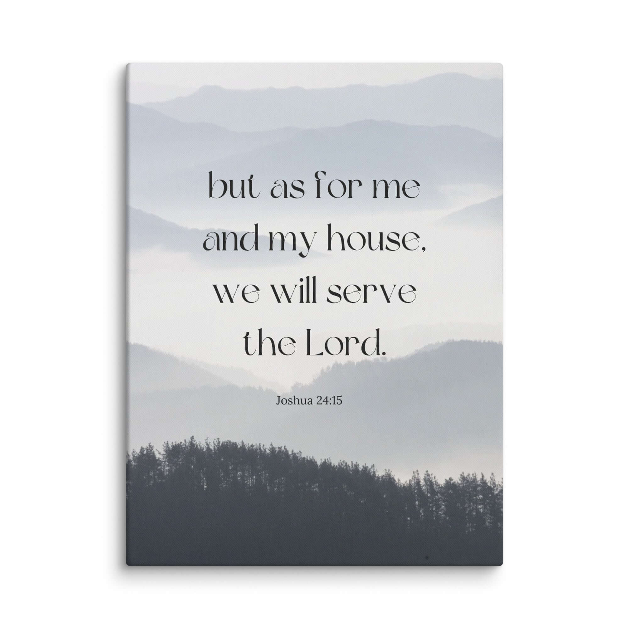 Joshua 24:15 Bible Verse, whom you Canvas Print Wall Art 30″×40″