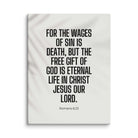 Romans 6:23 Bible Verse, eternal life Canvas Print Wall Art 30″×40″