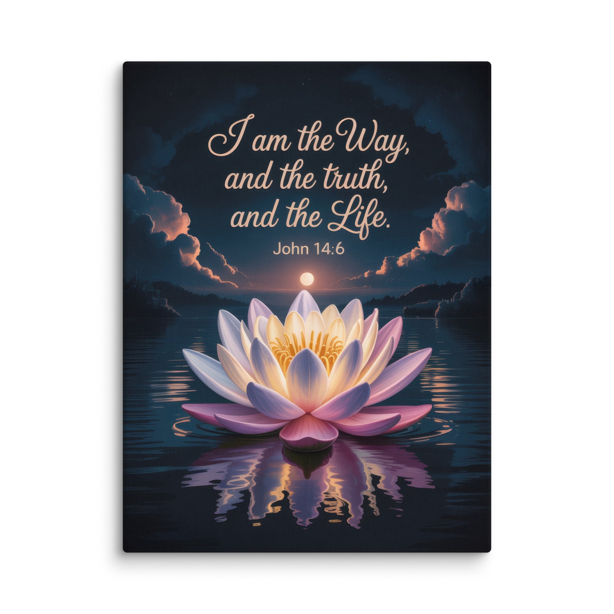 John 14:6 Bible Verse The Way Canvas 30″×40″