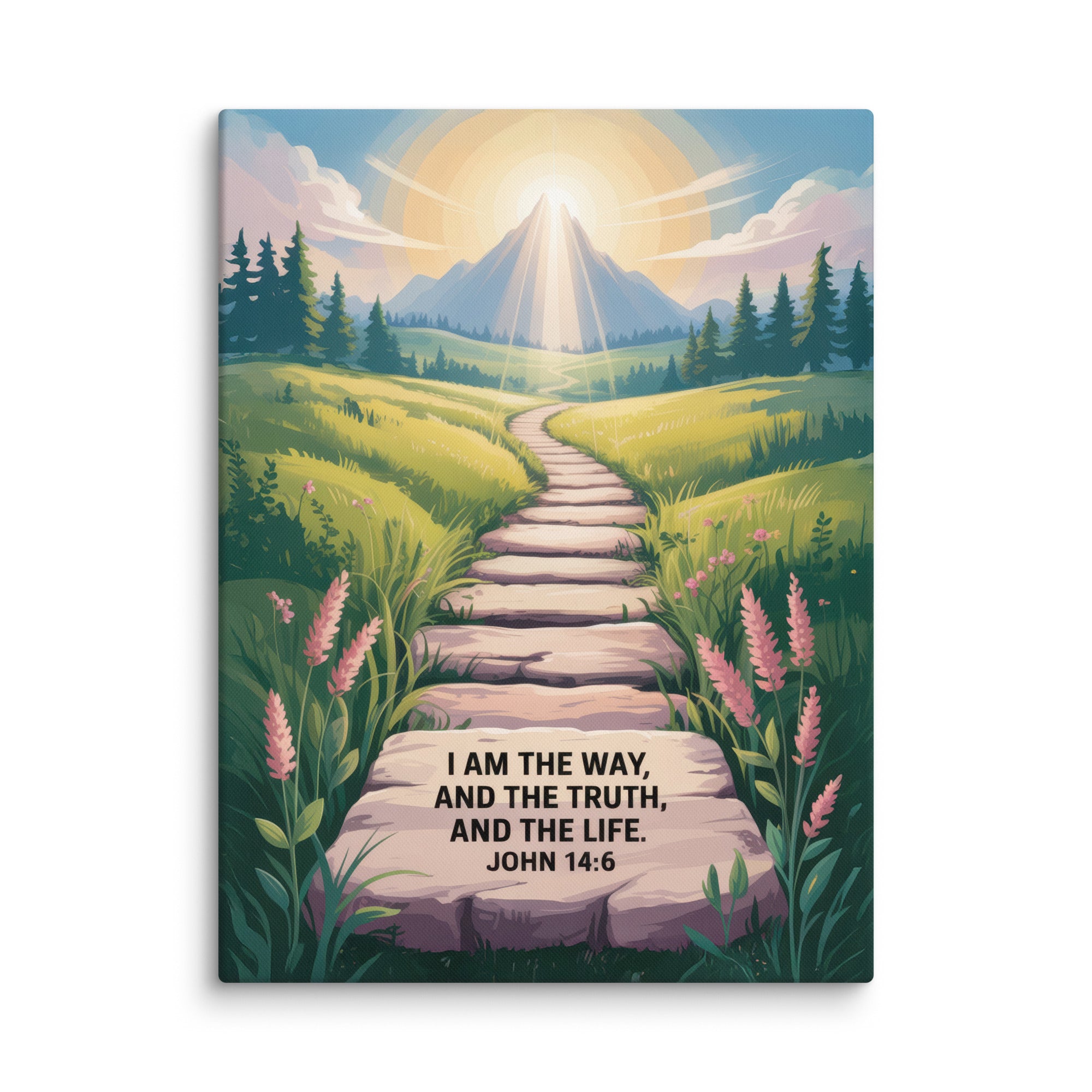 John 14:6 Bible Verse The Truth Canvas 30″×40″