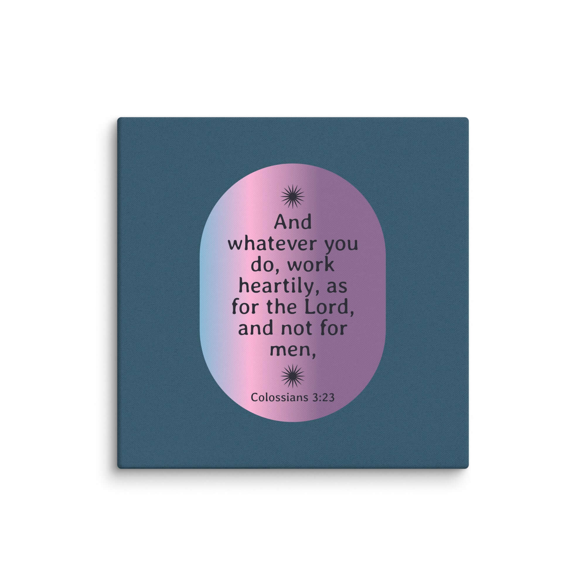 Colossians 3:23 Bible Verse, work heartily Canvas Print Wall Art 32″×32″