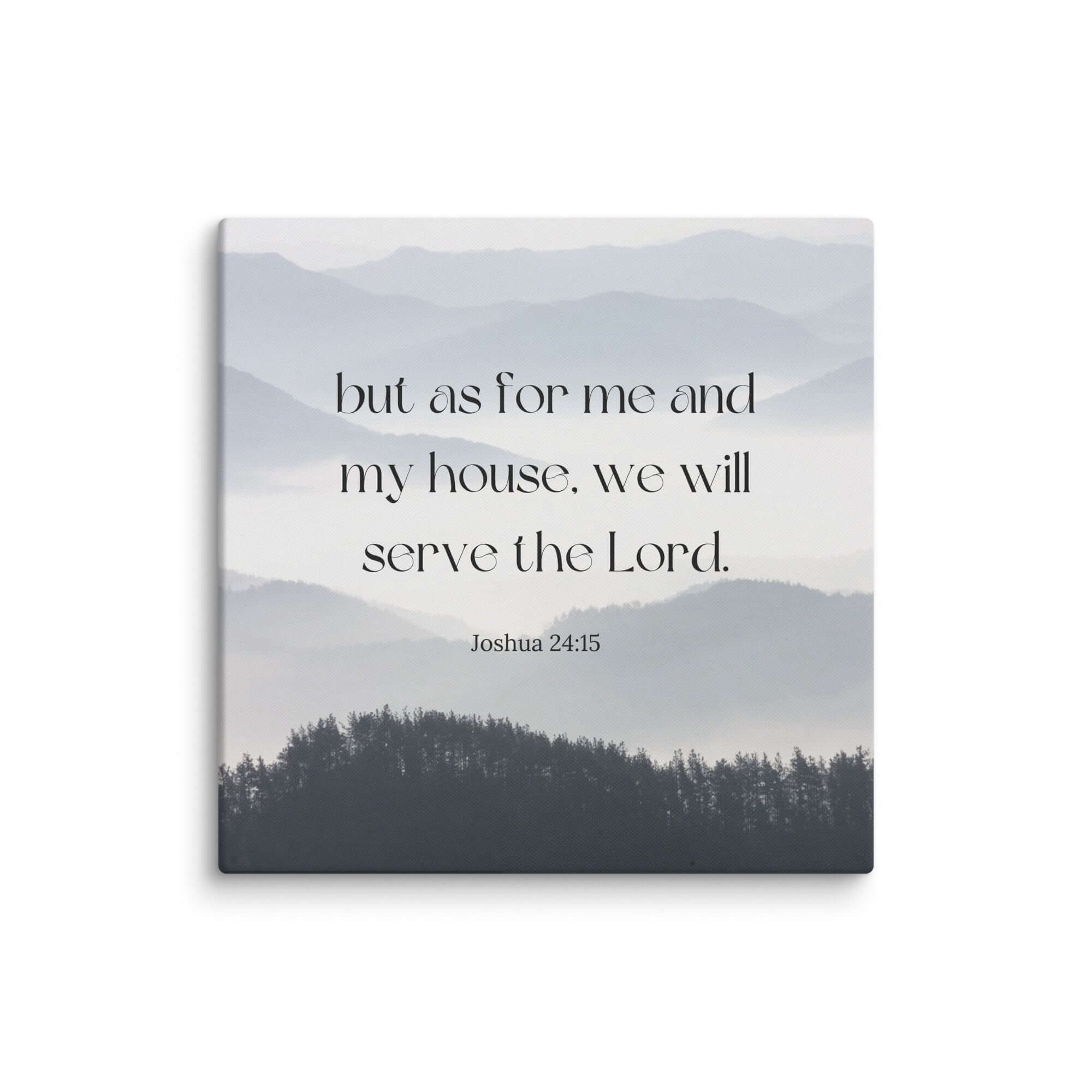 Joshua 24:15 Bible Verse, whom you Canvas Print Wall Art 32″×32″