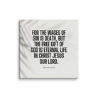 Romans 6:23 Bible Verse, eternal life Canvas Print Wall Art 32″×32″
