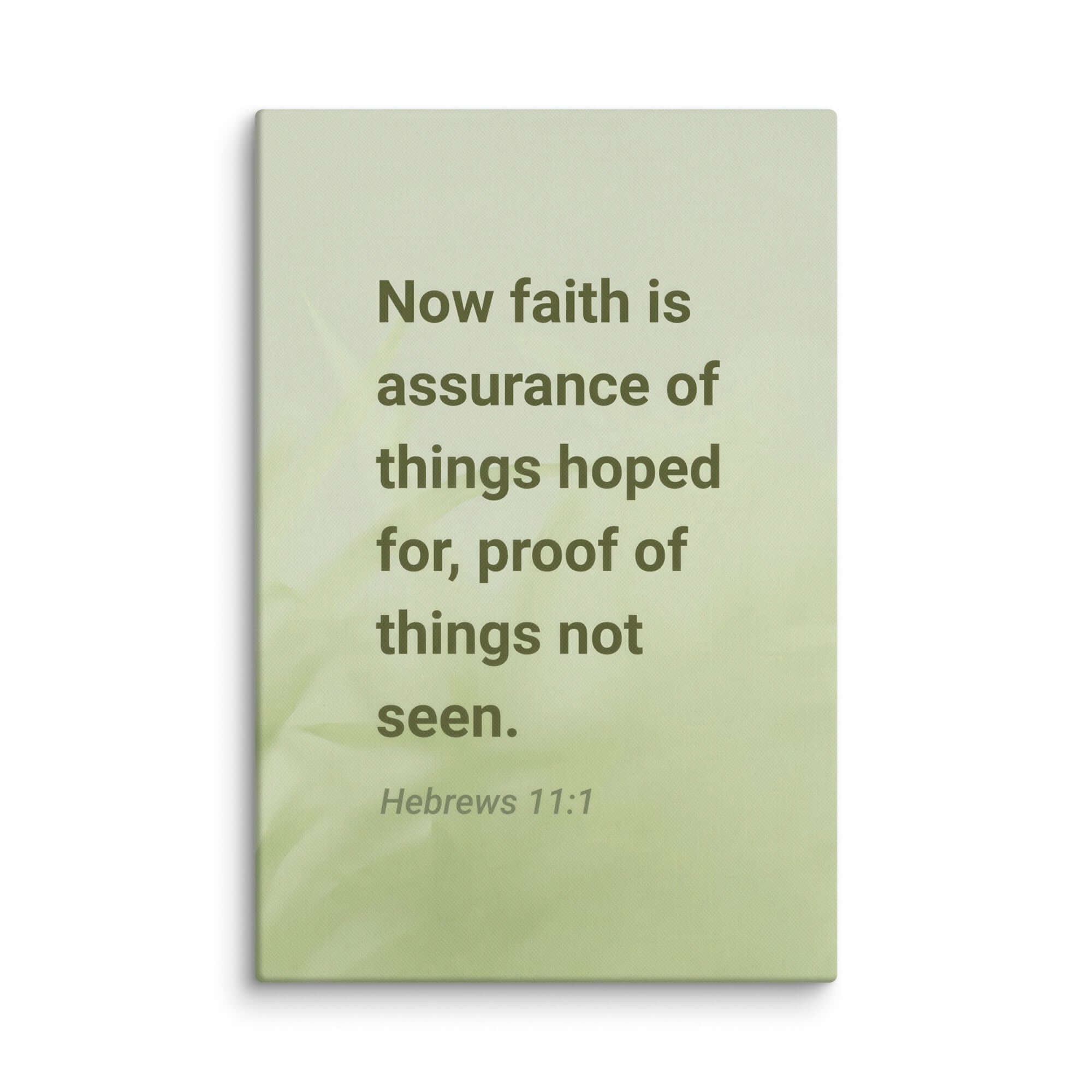 Hebrews 11:1 Bible Verse, faith is assurance Canvas Print Wall Art 32″×48″