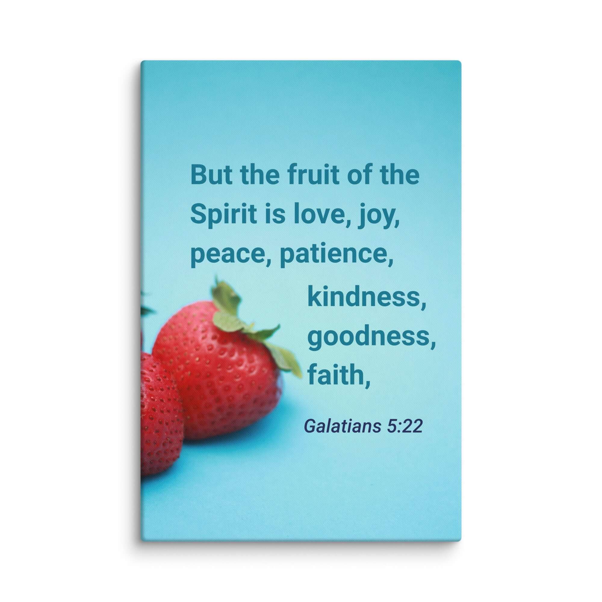 Galatians 5:22 Bible Verse, fruit of the Spirit Canvas Print Wall Art 32″×48″