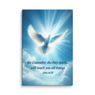 John 14:26 Bible Verse, Holy Spirit Dove Canvas Print Wall Art 32″×48″