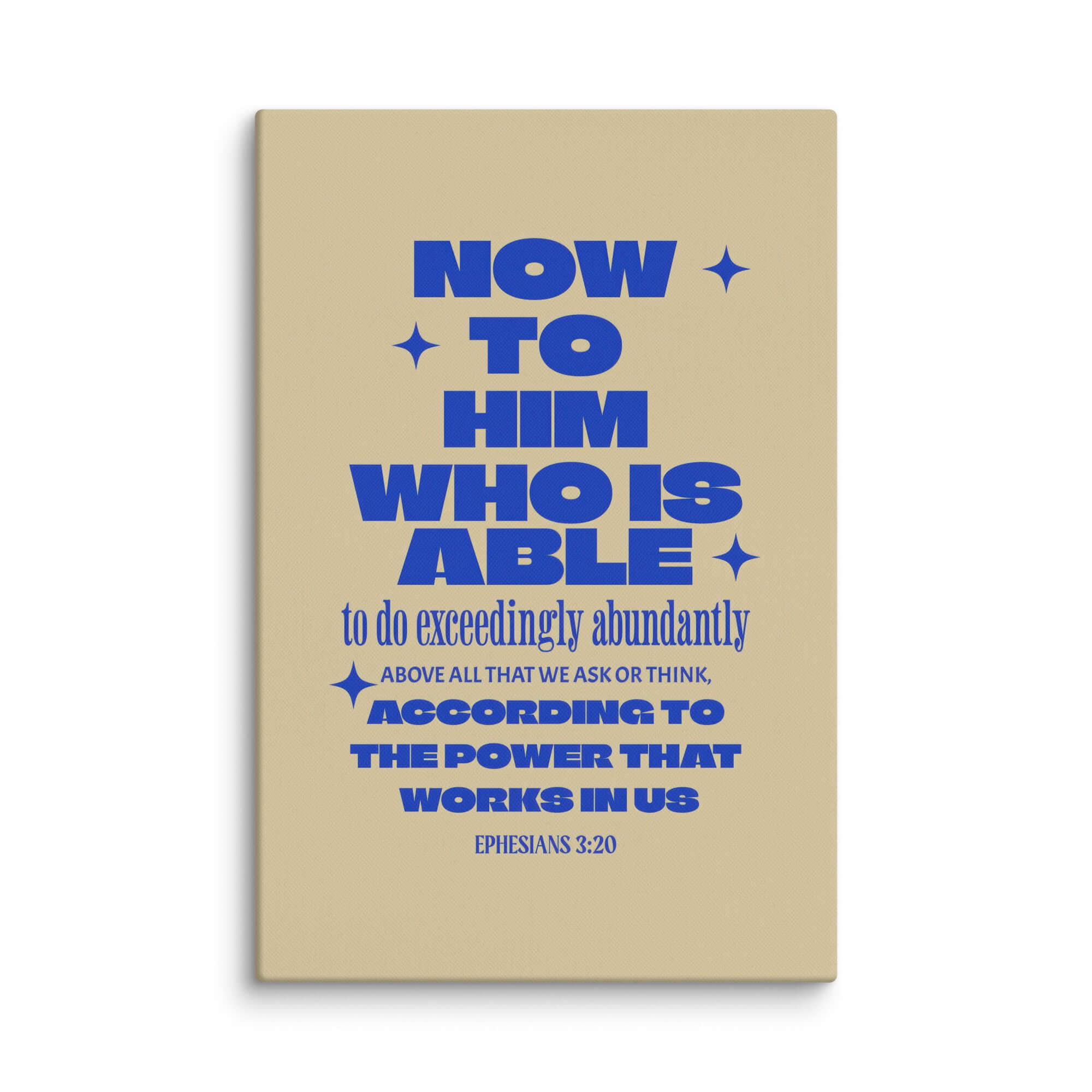 Ephesians 3:20 Bible Verse, power in us Canvas Print Wall Art 32″×48″