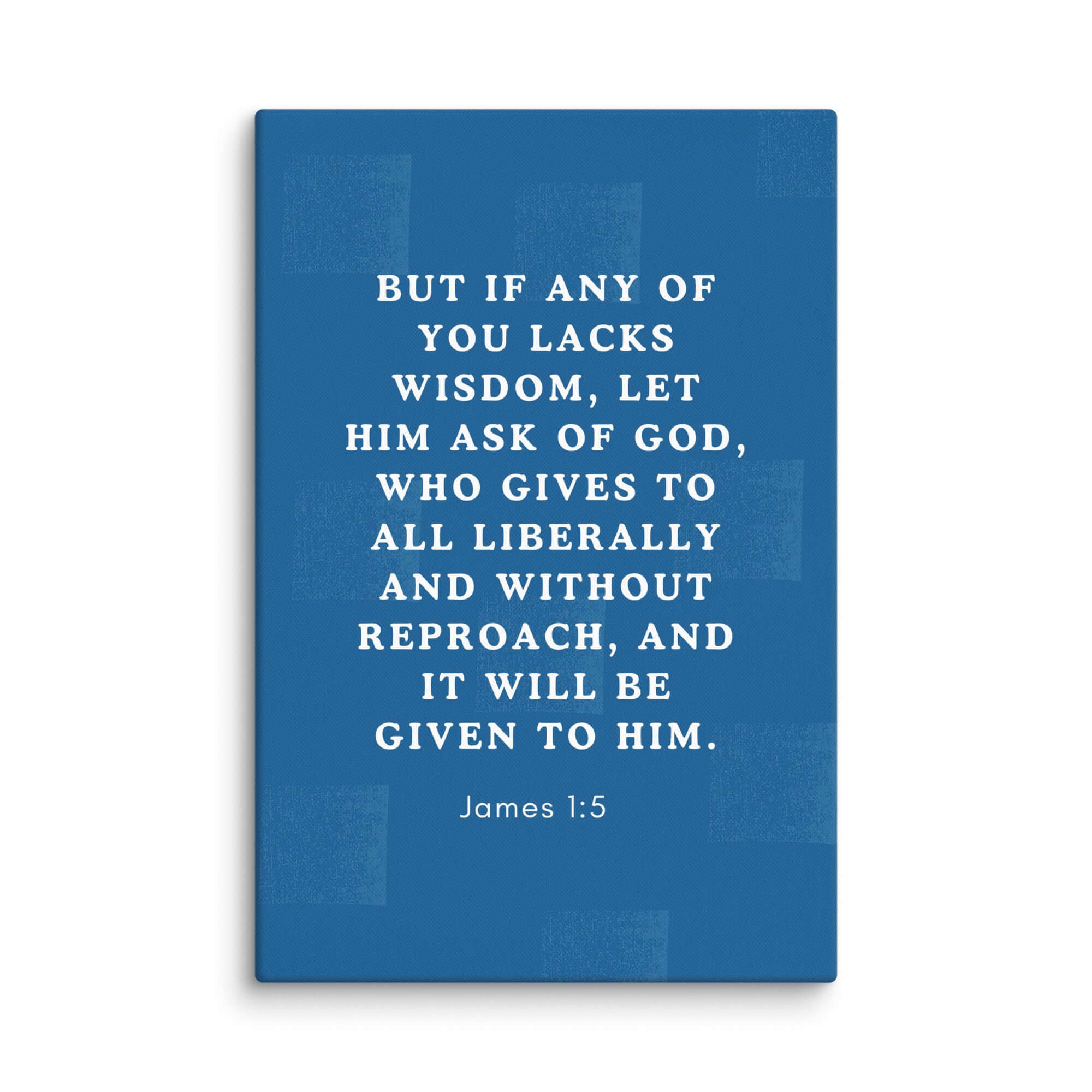 James 1:5 Bible Verse, gives to all Canvas Print Wall Art 32″×48″