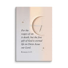 Romans 6:23 Bible Verse, our Lord Canvas Print Wall Art 32″×48″