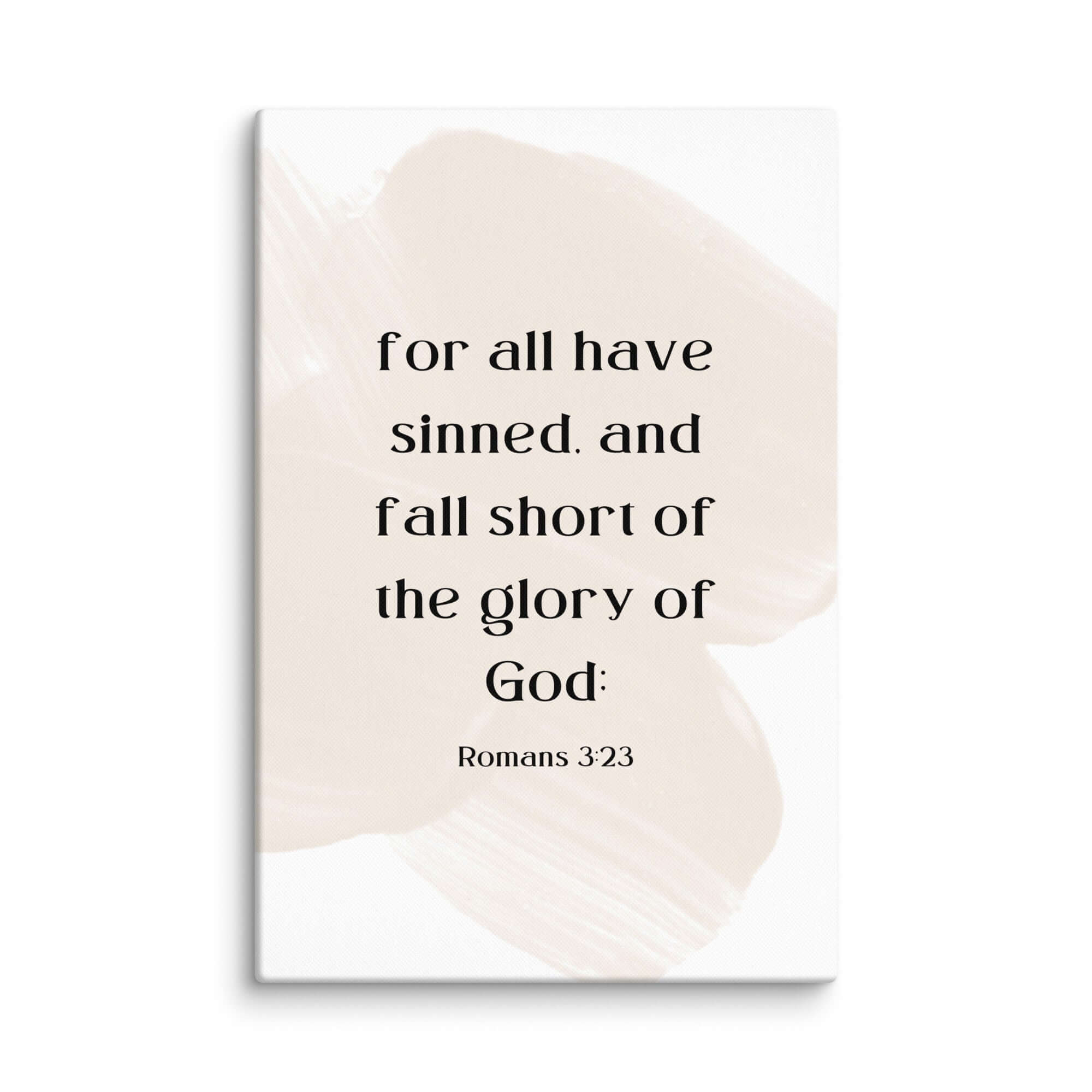 Romans 3:23 Bible Verse, fall short Canvas Print Wall Art 32″×48″