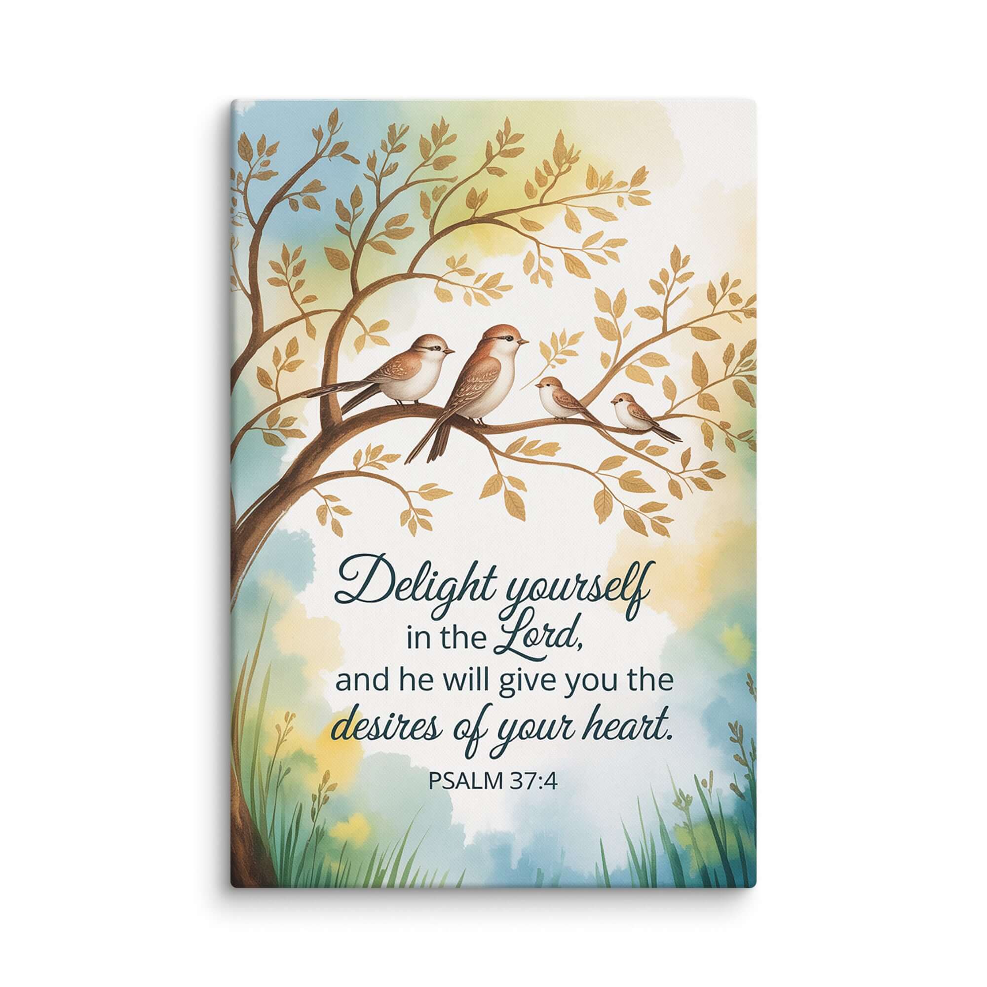 Psalm 37:4 Bible Verse, Yourself Canvas 32″×48″