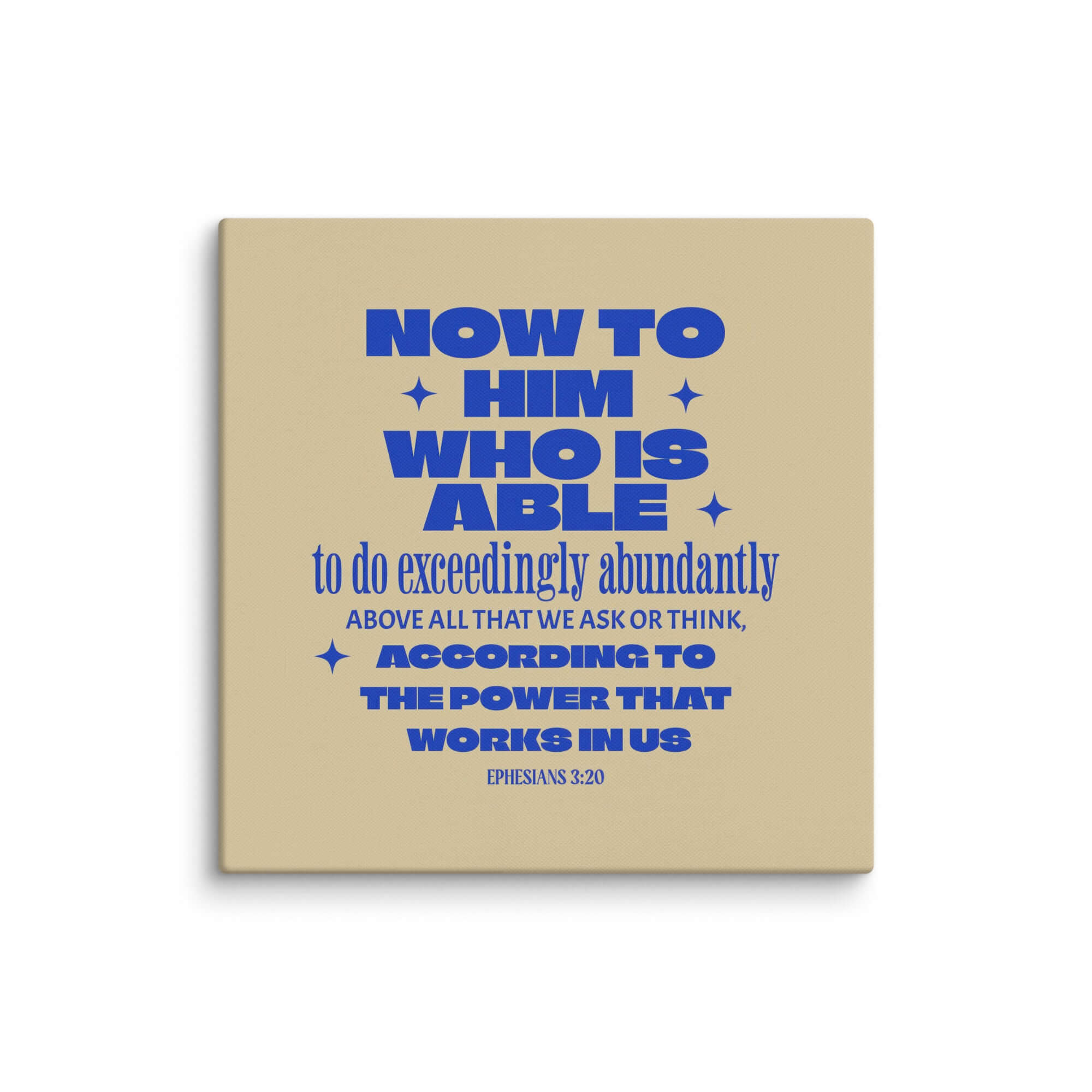 Ephesians 3:20 Bible Verse, power in us Canvas Print Wall Art 36″×36″