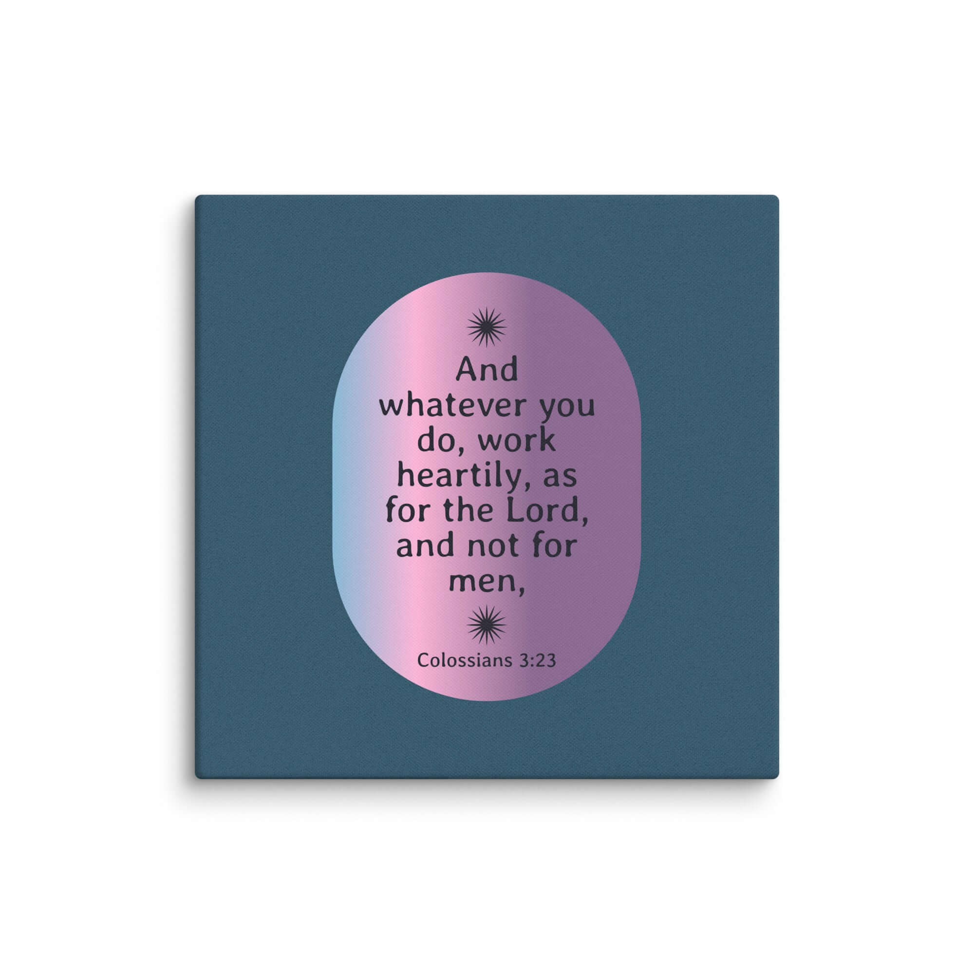 Colossians 3:23 Bible Verse, work heartily Canvas Print Wall Art 36″×36″