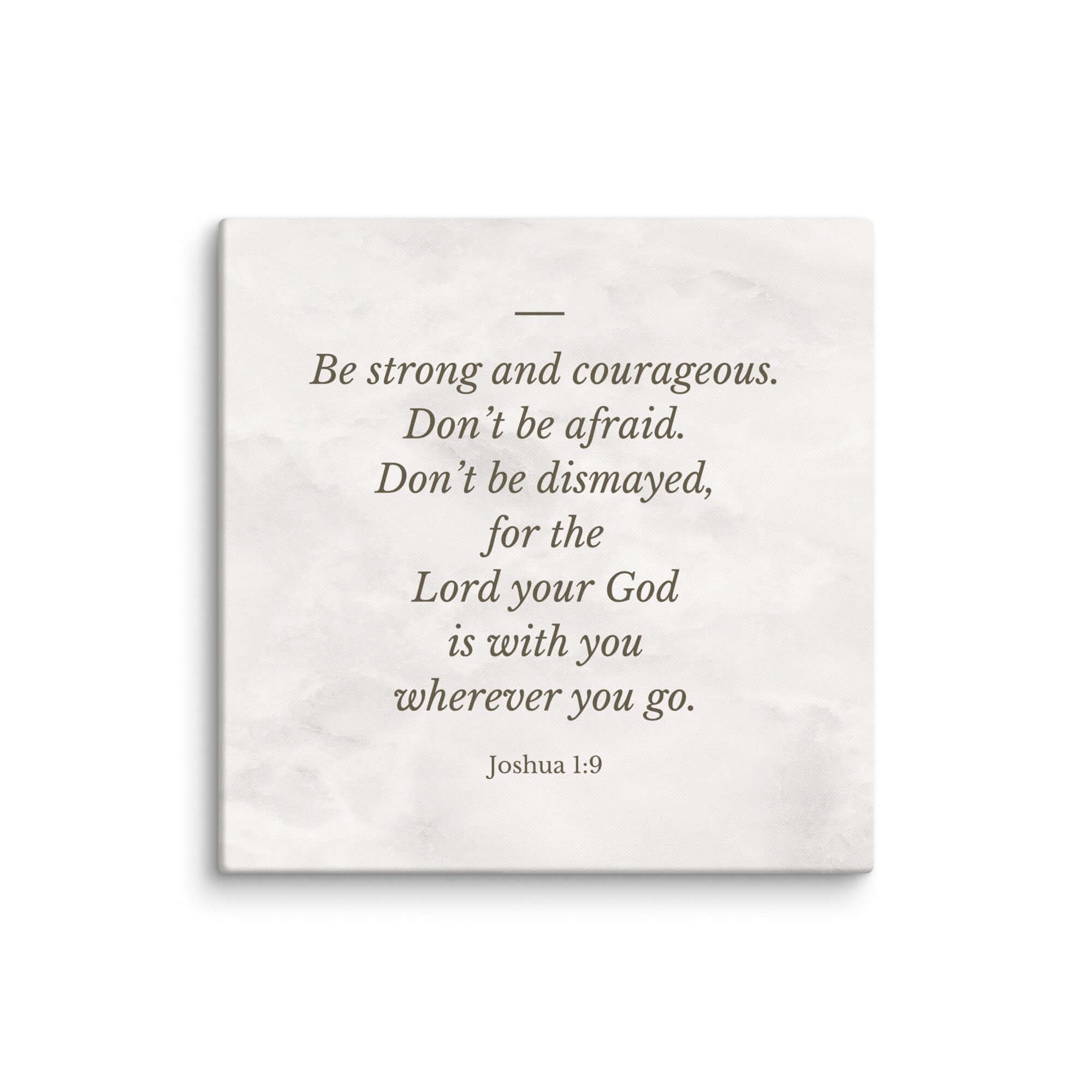Joshua 1:9 Bible Verse, Be strong Canvas Print Wall Art 36″×36″