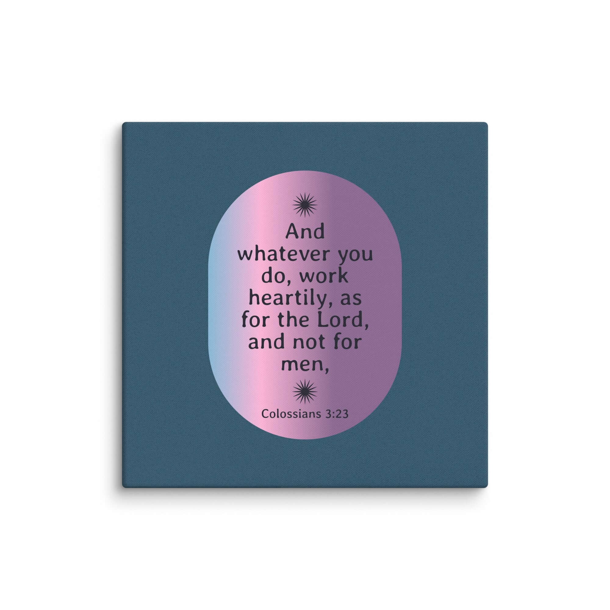 Colossians 3:23 Bible Verse, work heartily Canvas Print Wall Art 37″×37″