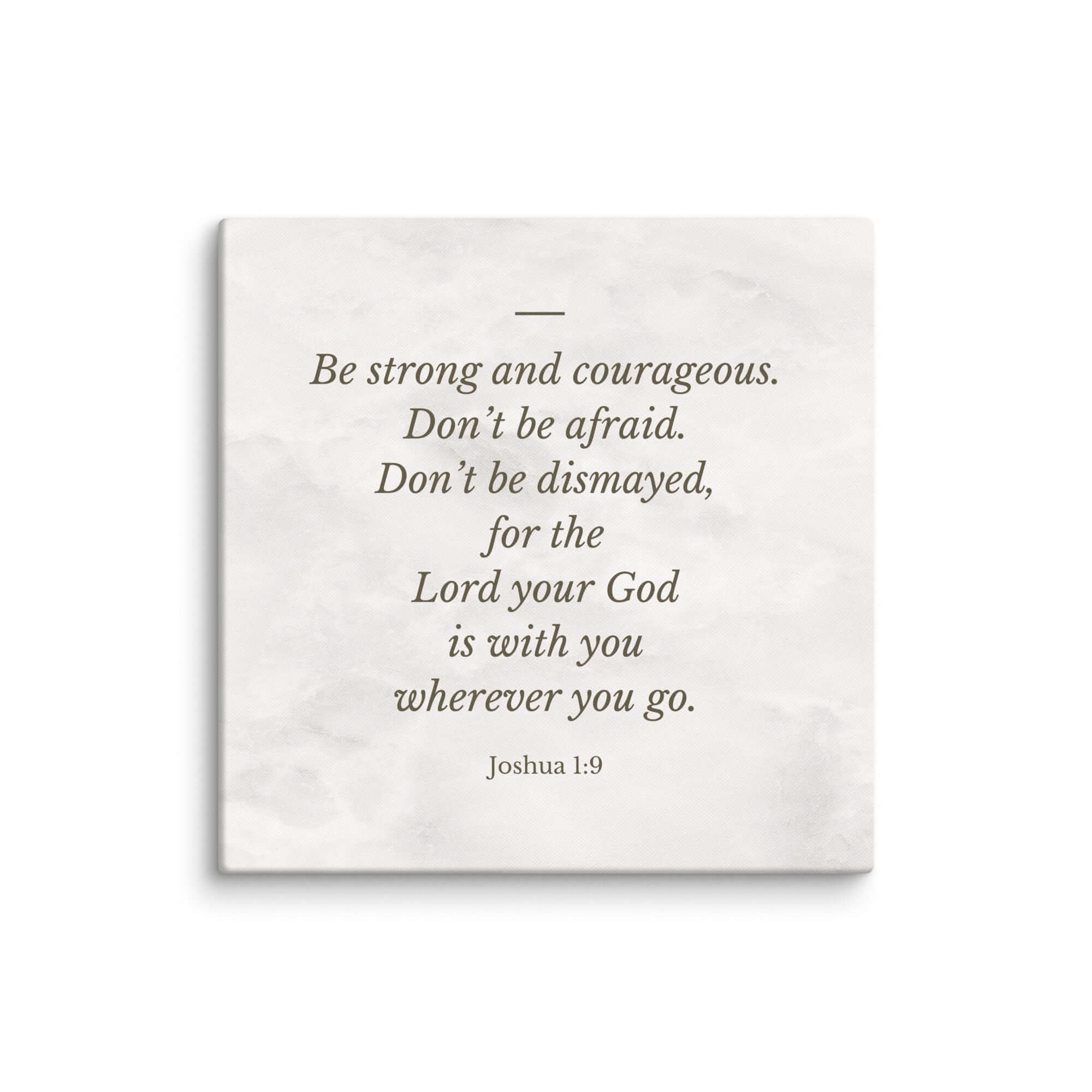 Joshua 1:9 Bible Verse, Be strong Canvas Print Wall Art 37″×37″