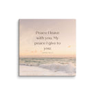 John 14:27 Bible Verse, not as the Canvas Print Wall Art 37″×37″