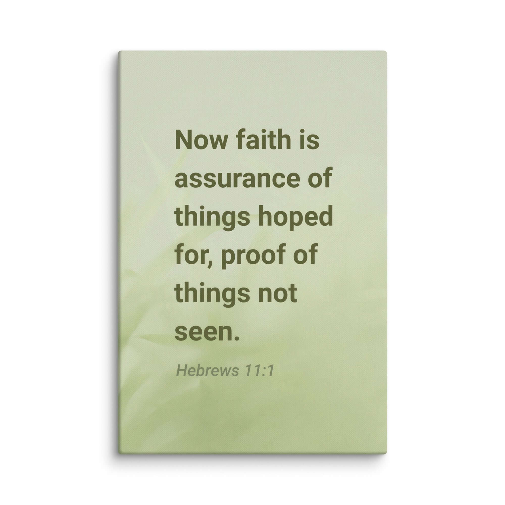 Hebrews 11:1 Bible Verse, faith is assurance Canvas Print Wall Art 40″×60″