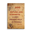 Psalm 46:1 Bible Verse, God is Our Refuge Canvas Print Wall Art 40″×60″