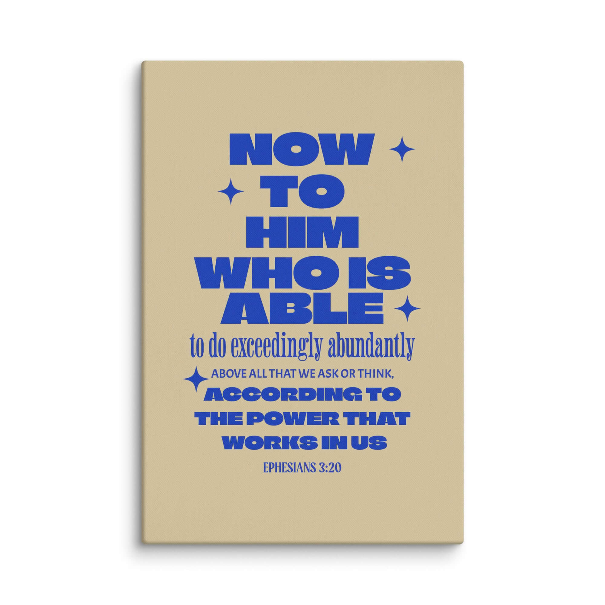 Ephesians 3:20 Bible Verse, power in us Canvas Print Wall Art 40″×60″