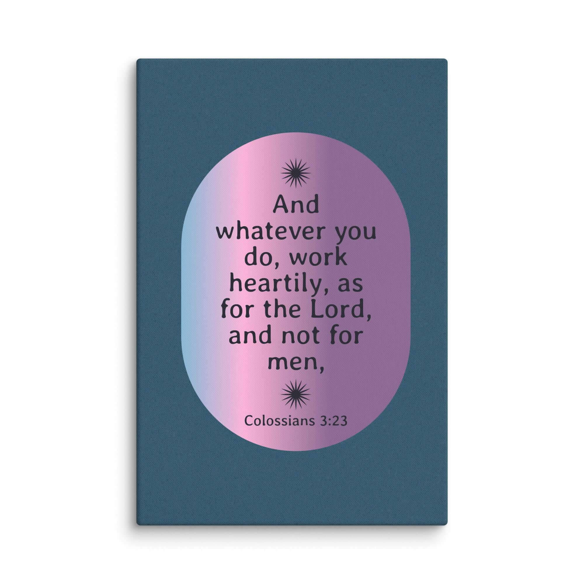 Colossians 3:23 Bible Verse, work heartily Canvas Print Wall Art 40″×60″