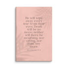 Revelation 21:4 Bible Verse, their eyes Canvas Print Wall Art 40″×60″