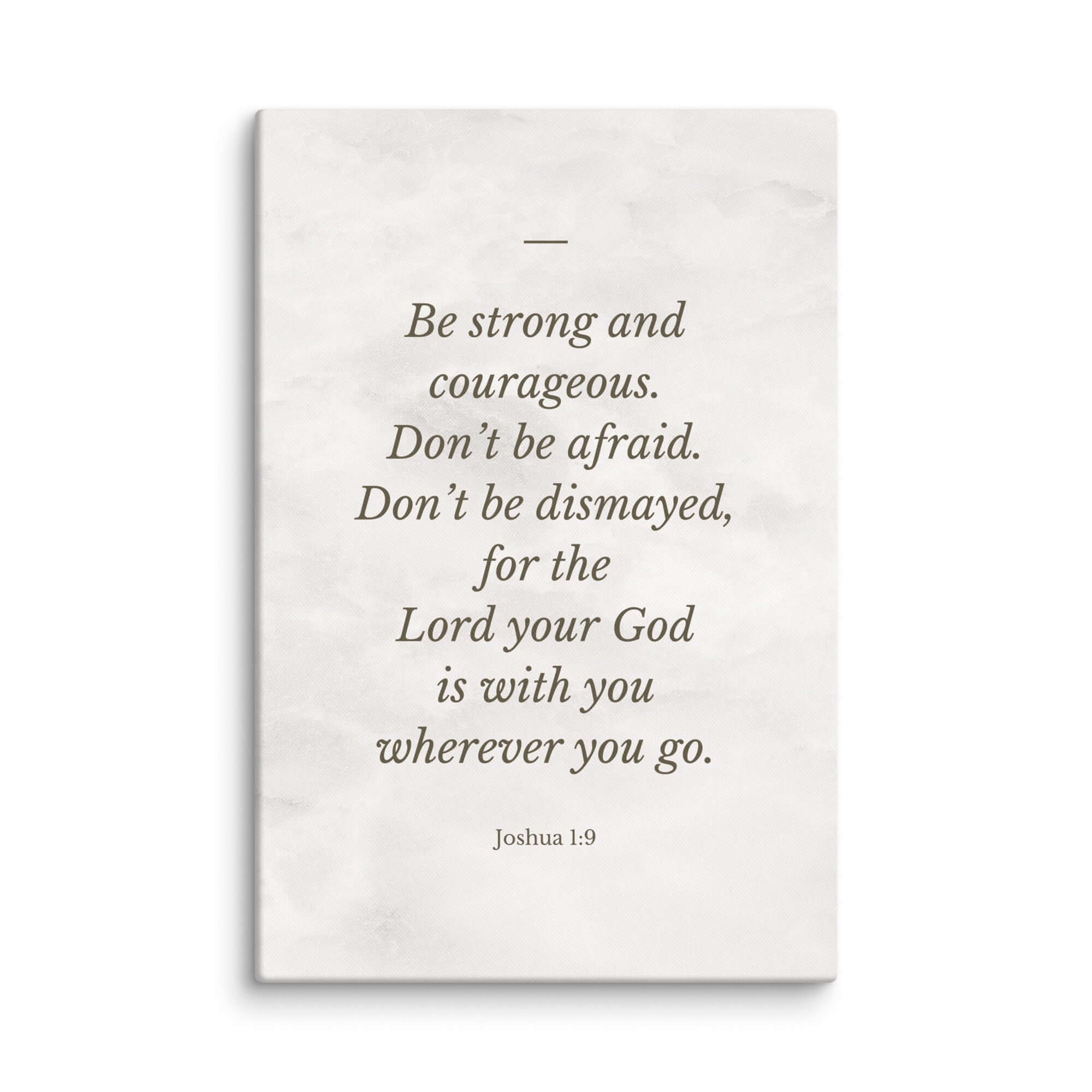 Joshua 1:9 Bible Verse, Be strong Canvas Print Wall Art 40″×60″