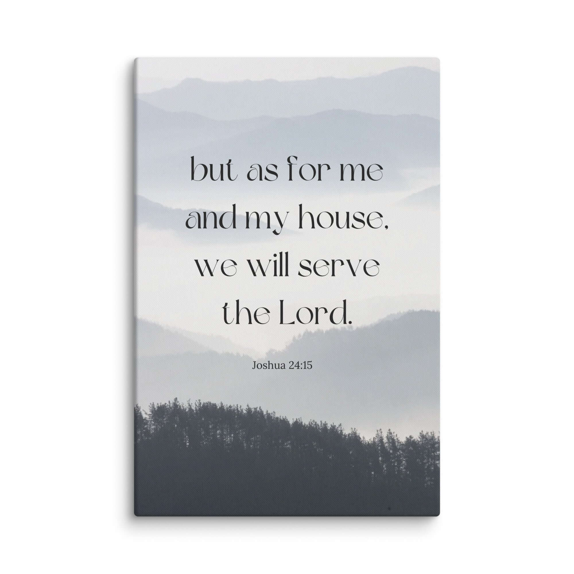 Joshua 24:15 Bible Verse, whom you Canvas Print Wall Art 40″×60″