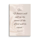 Romans 10:13 Bible Verse, Whoever Canvas Print Wall Art 40″×60″