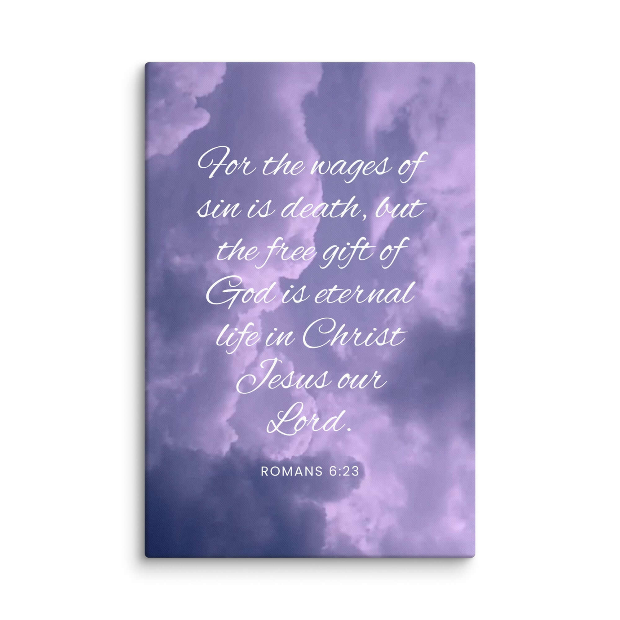 Romans 6:23 Bible Verse, free gift Canvas Print Wall Art 40″×60″