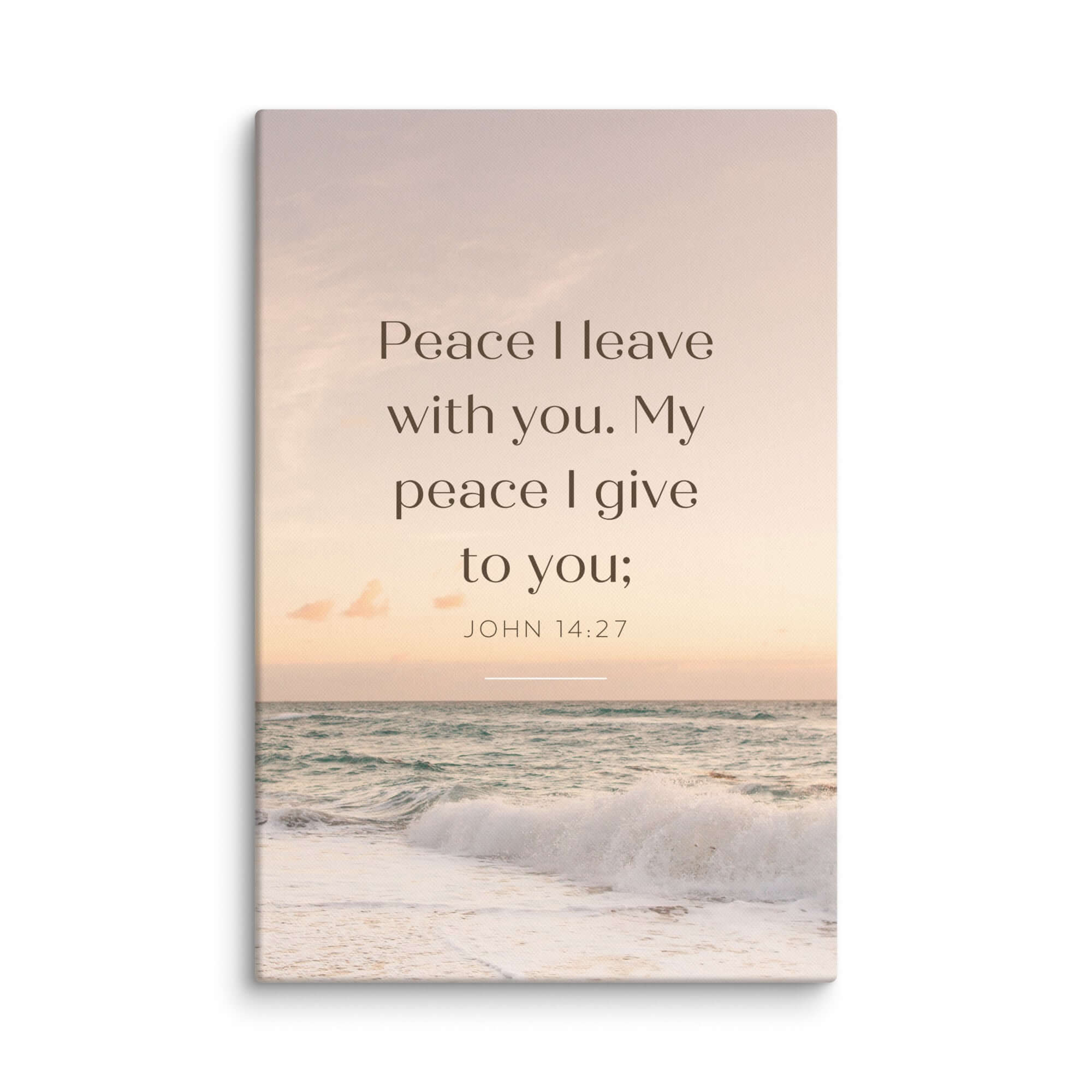 John 14:27 Bible Verse, not as the Canvas Print Wall Art 40″×60″