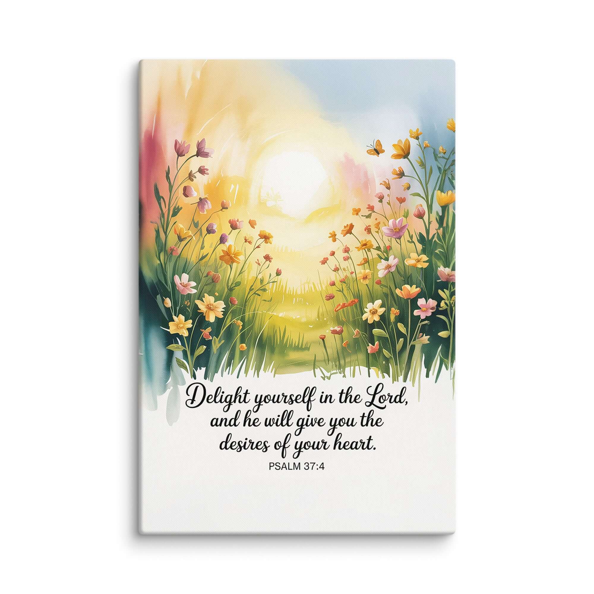 Psalm 37:4 Bible Verse, will give Canvas 40″×60″