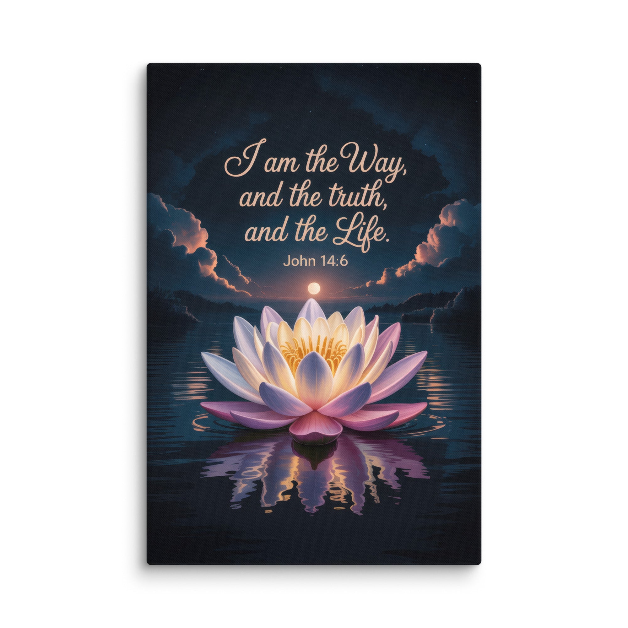 John 14:6 Bible Verse The Way Canvas 40″×60″