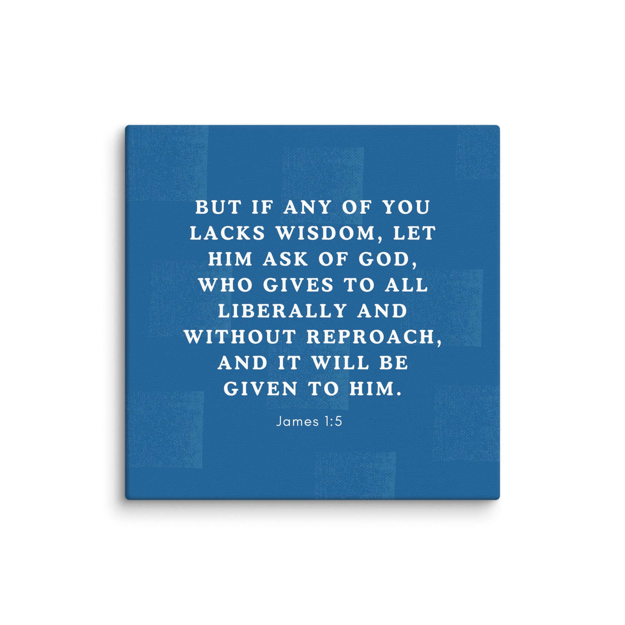 James 1:5 Bible Verse, gives to all Canvas Print Wall Art 6″×6″