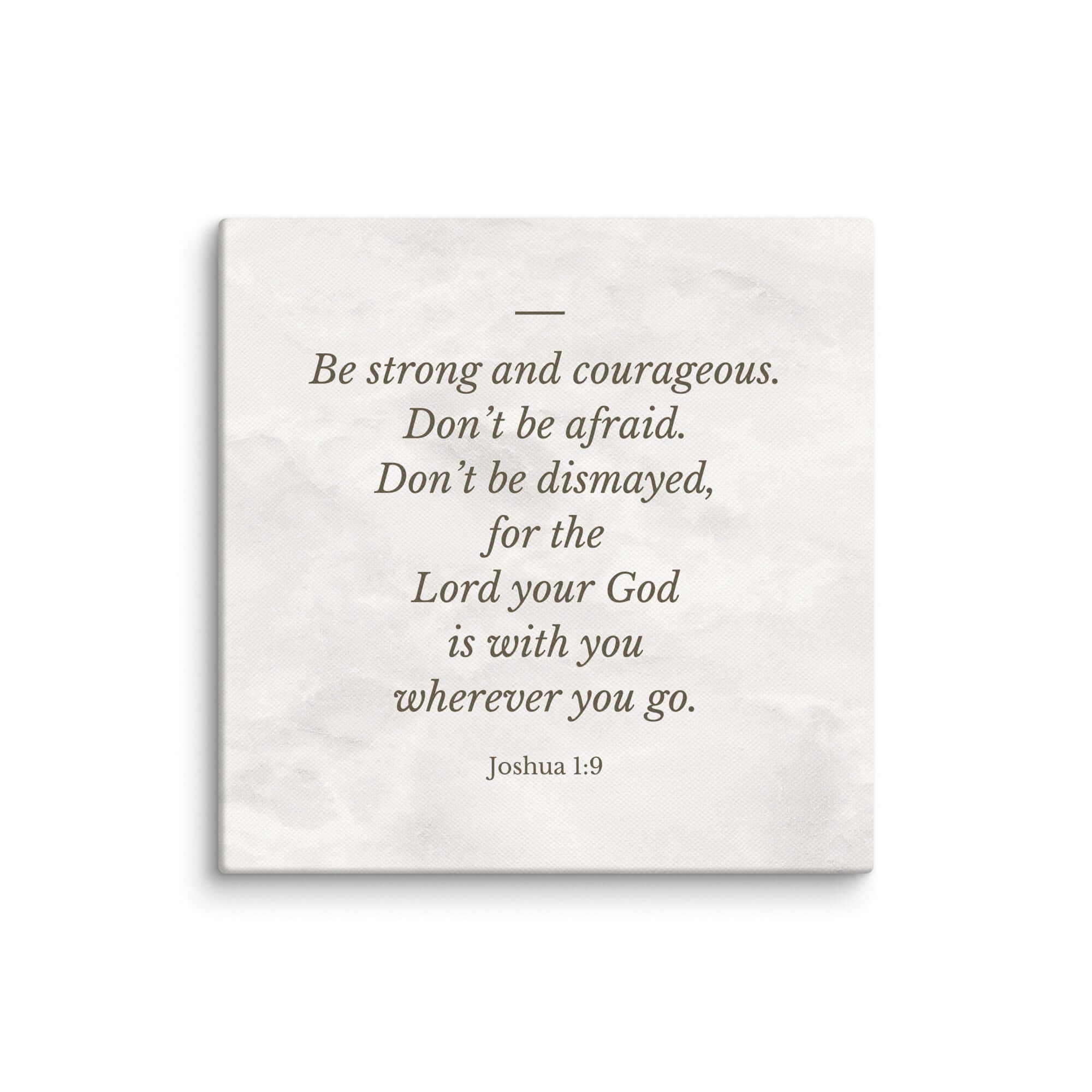 Joshua 1:9 Bible Verse, Be strong Canvas Print Wall Art 6″×6″