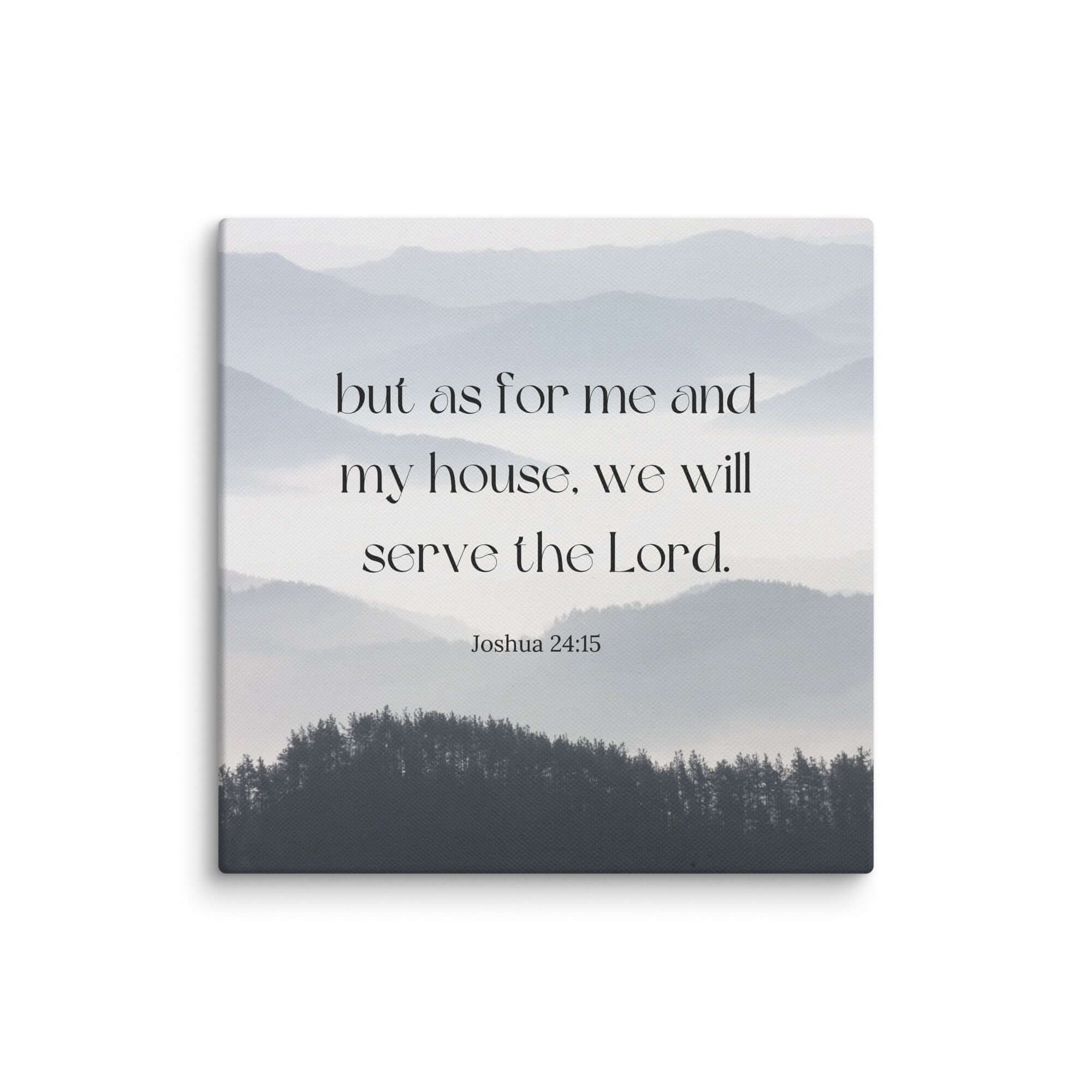 Joshua 24:15 Bible Verse, whom you Canvas Print Wall Art 6″×6″