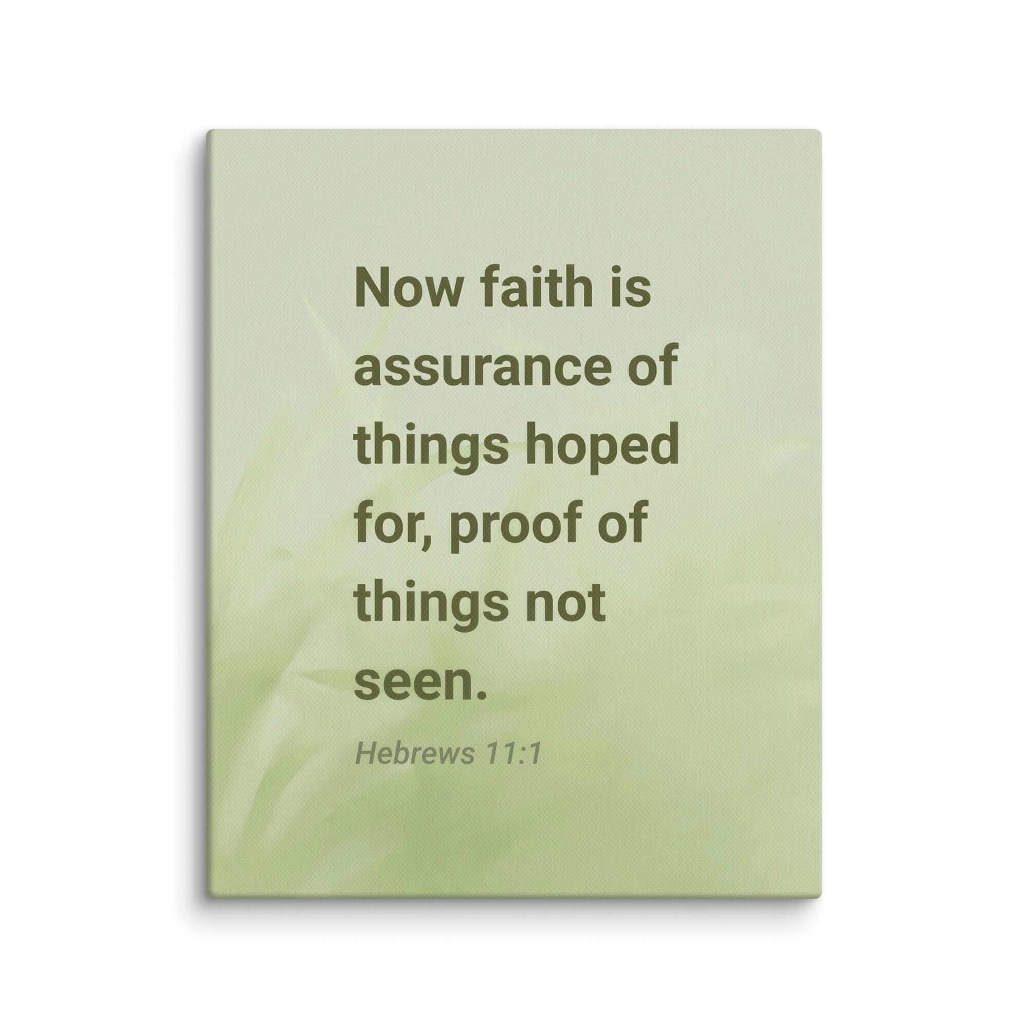 Hebrews 11:1 Bible Verse, faith is assurance Canvas Print Wall Art 8″×10″