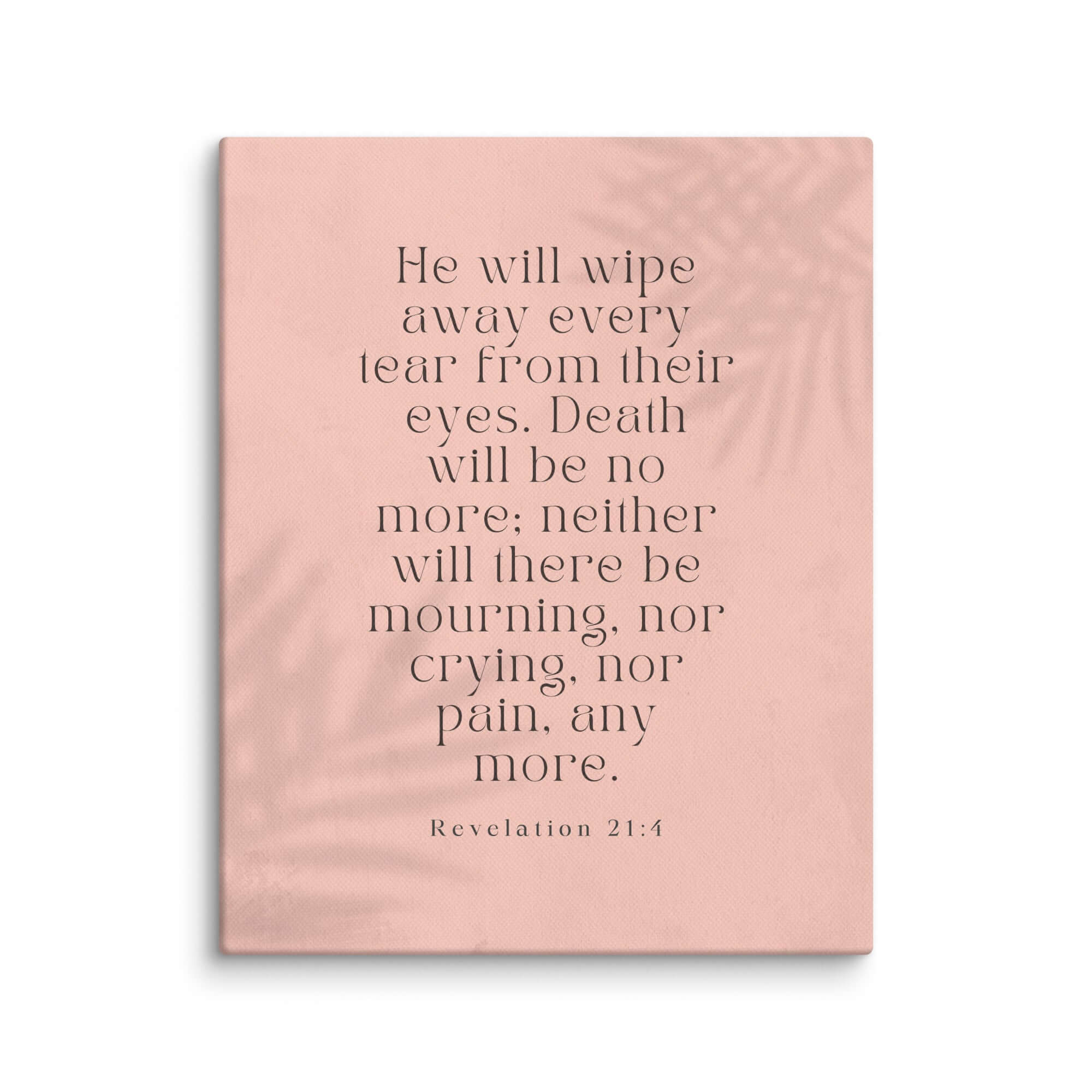 Revelation 21:4 Bible Verse, their eyes Canvas Print Wall Art 8″×10″