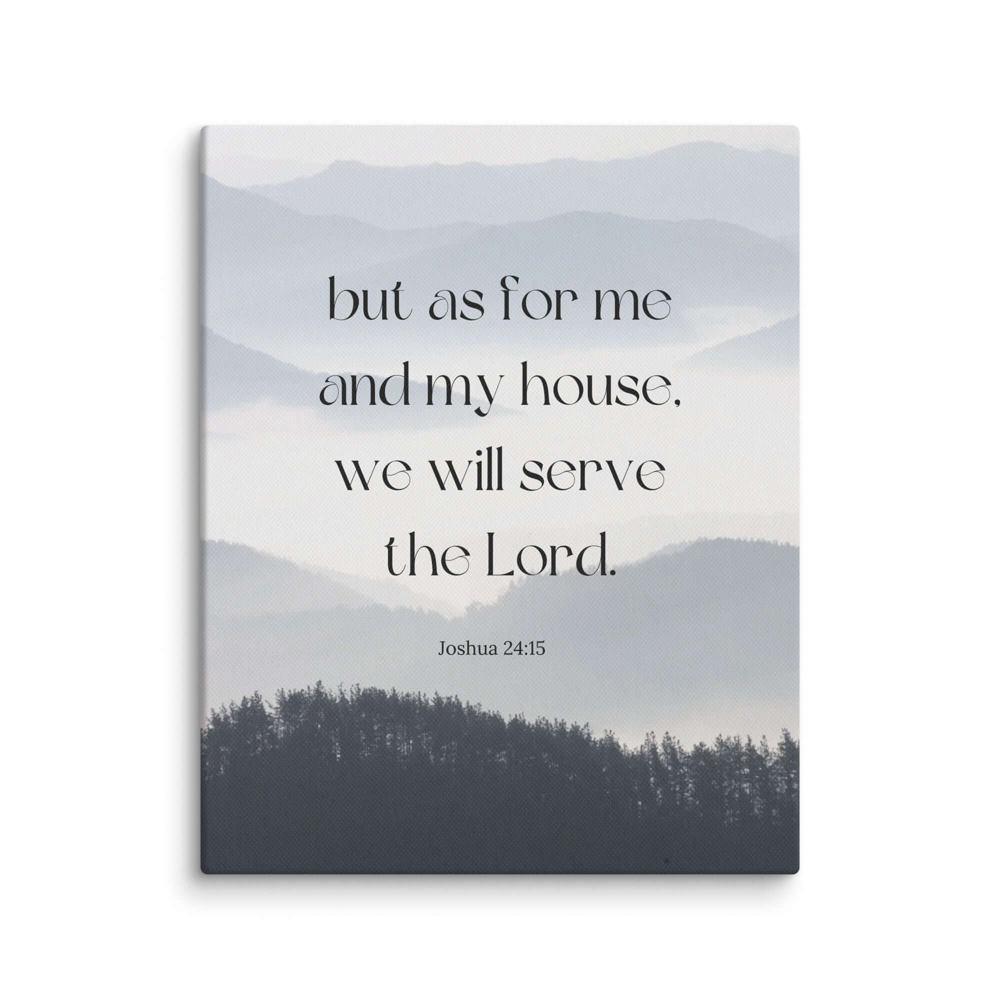 Joshua 24:15 Bible Verse, whom you Canvas Print Wall Art 8″×10″