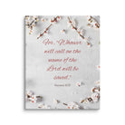 Romans 10:13 Bible Verse, the Lord Canvas Print Wall Art 8″×10″