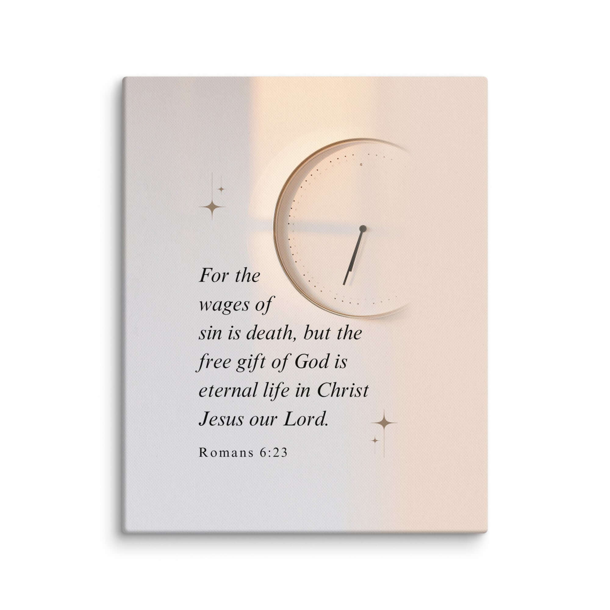 Romans 6:23 Bible Verse, our Lord Canvas Print Wall Art 8″×10″