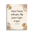John 14:27 Bible Verse, Peace I Canvas Print Wall Art 8″×10″