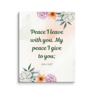 John 14:27 Bible Verse, with you Canvas Print Wall Art 8″×10″