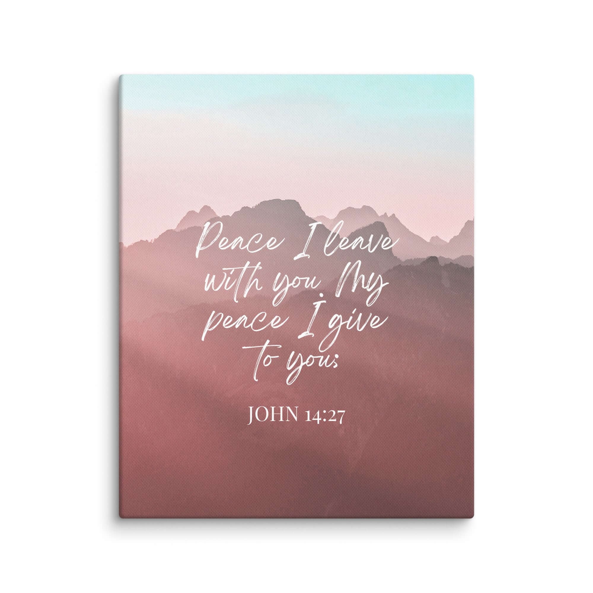John 14:27 Bible Verse, I give you Canvas Print Wall Art 8″×10″
