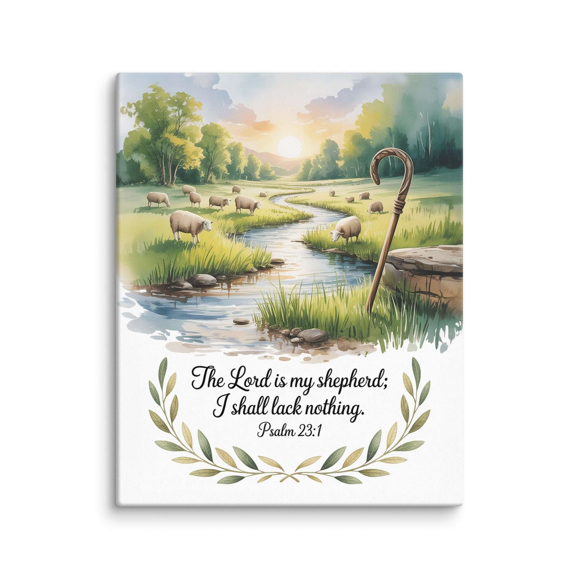 Psalm 23:1 Bible Verse, is my Canvas 8″×10″